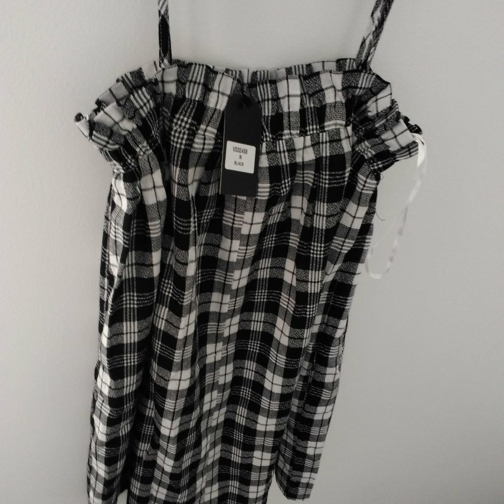 Plaid mini dress